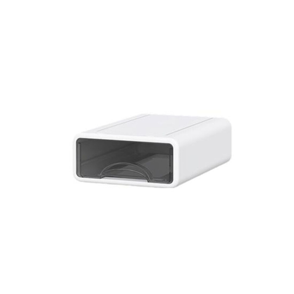 (S) Yousheng Storage Box Transparent Drawer Multi-functional Stackable Keep Tidy Stationery Organizer Desktop Storage Box