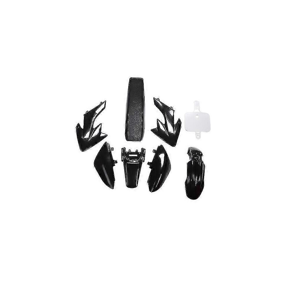 (Black) 8Pcs 50Cc 110Cc 125Cc 140Cc Plastic 4-Stroke Crf50 Pit Off-Road Bike Set Mudguard - Motorcycle Moto Black 5014561828671