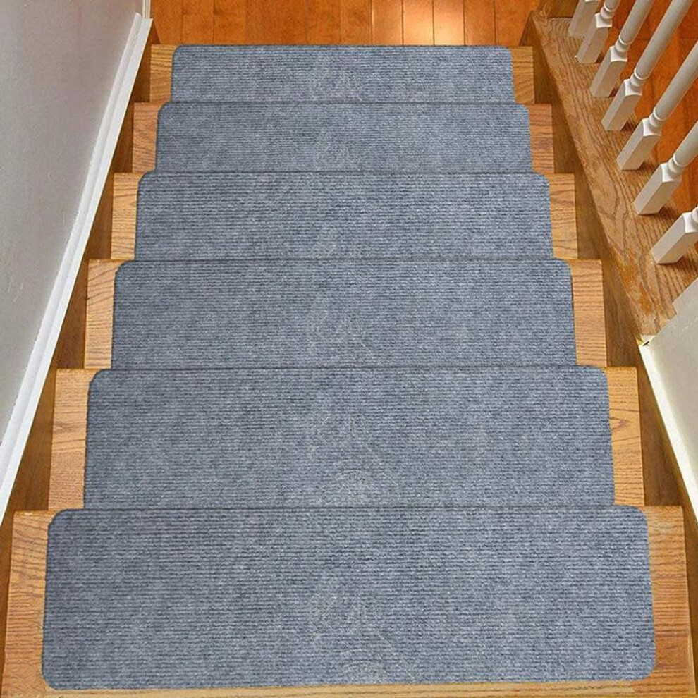 (light gray) Non-slip Stair Treads Carpet Stair Runner Stair Rugs Stair Mats For Safety And Grip