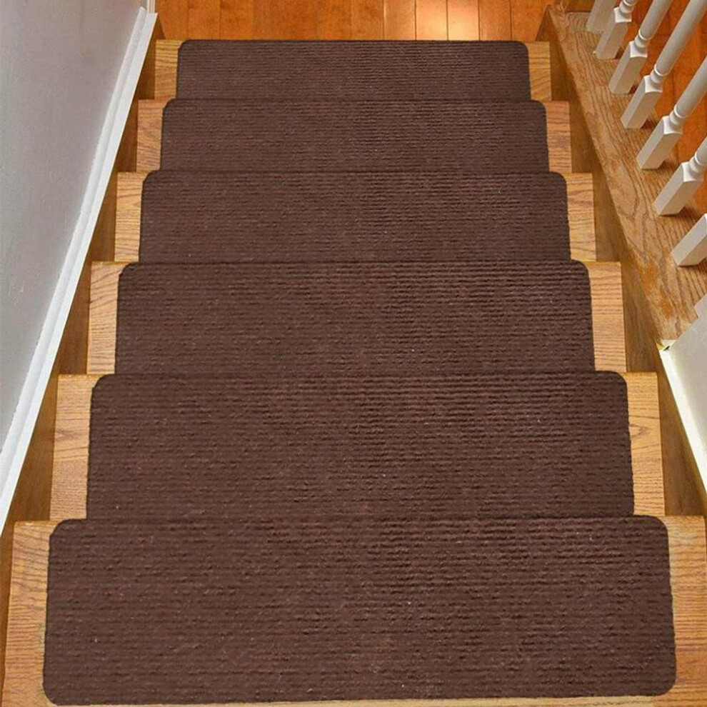 (brown) Non-Slip Stair Treads Carpet Stair Runner Stair Rugs Stair Mats for Safety and Grip
