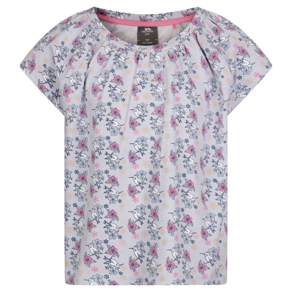 (2-3 Years, Grey Skies) Trespass Girls Josey Flowers Top