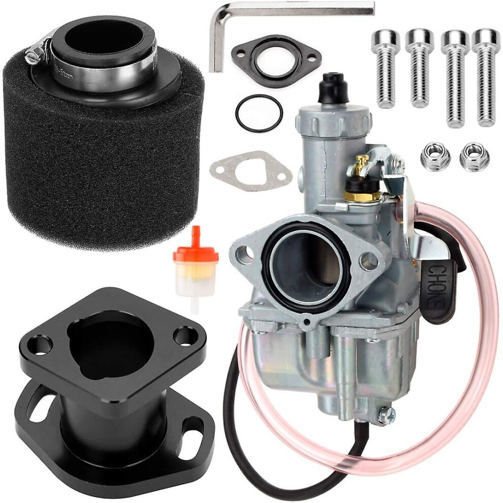 (Black, One size) VM22 Racing Performance Carburetor Carb for Predator 212cc 196cc Coleman CT200U BT200X KT196 Mini Bike Go Kart GX160 GX200 6.5HP OHV-image-OPC-PG62FDB-NEW
