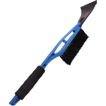 (As show, One size) snow shovel snow shovel brush and detachable luxury scraper car snow shovel brush car care (color: blue)