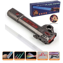 (Black, One size) New Arrived Light Sabers for Kids - 7 Color Star Wars Lightsabers Toys with FX Sound (Motion Sensitive),Expandable Light Swords Set