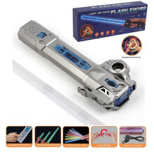 (Silver, One size) New Arrived Light Sabers for Kids - 7 Color Star Wars Lightsabers Toys with FX Sound (Motion Sensitive),Expandable Light Swords Set