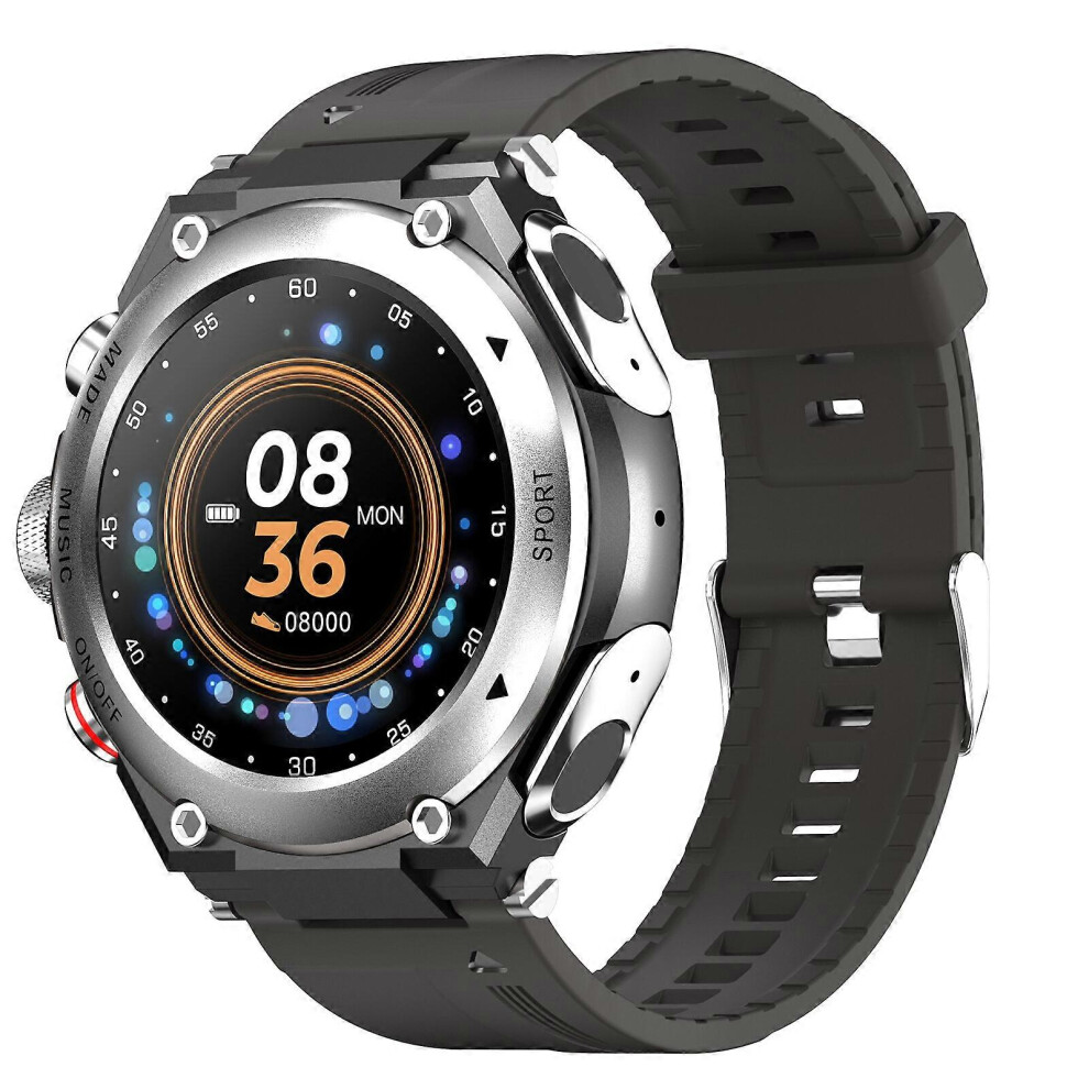 (Silver, One Size) New Upgraded T92 Smartwatch With Tooth Earbuds: Heart Rate, Pedometer, Music Player, Weather Report Blue 6900277214671