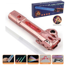 (Rose gold, One size) 1pcs Lightsaber Light Up Saber 7 Colors Changeable LED Light Saber Light Sword