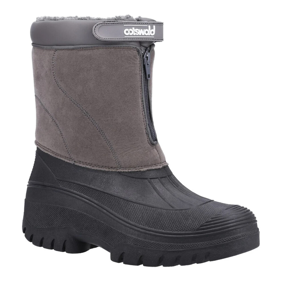 (10 UK, Grey) Cotswold Mens Venture Waterproof Winter Boots