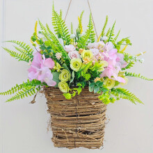 Spring And Summer Flower Garlands Front Door Baskets Flower Garlands Simulated Flower Wall Hanging Farmhouses Home Decorations Flye255713