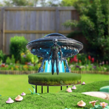 UFO And Alien Garden Indoor And Outdoor Acrylic Decoration And Wear Insertion Pendant Ornament Flye257369