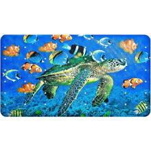 Colourful non-slip bath mat for children, 39x71 cm, washable, child-friendly design