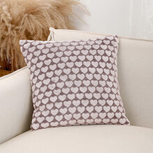 (Brown)Love Sofa Pillow Cover Valentine's Day Flannel Jacquards Three-Dimensional Pattern Pillow Cover Pillow Cover Cushion Cover Flye254942