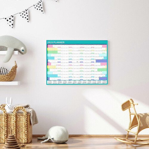2025 Wall Mounted Erasable English Calendar Schedule Flye257338