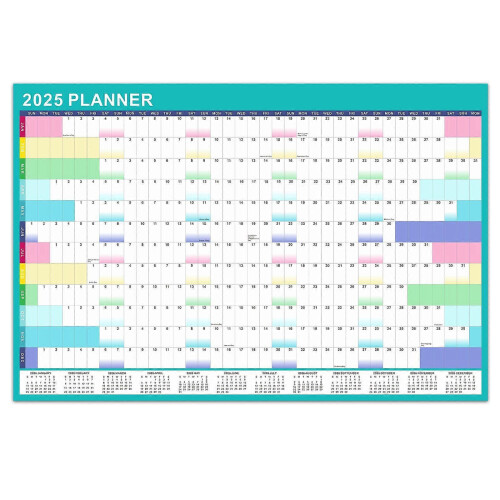 2025 Wall Mounted Erasable English Calendar Schedule Flye257338 1