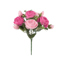(WR)5-Fork Embroidered Peony Vintage Silk Stems Of Artificial Flowers For Decoration Of Home Hotel Office Party Flye256977