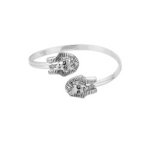 (Pharaoh White Gold) Egyptian Jewelry Egyptian Queen Nefertiti Bracelets For Women Gold Color Cuff
