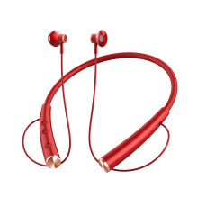 (One Size,Red)Wireless Bluetooth Earphones, Bass Hanging Neck Style Waterproof Gaming Earphones