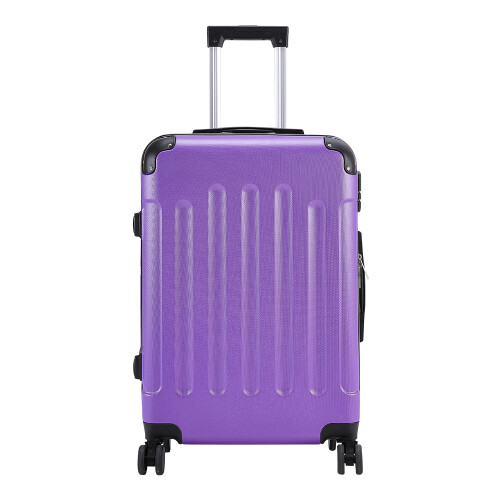 Living And Home (Purple) 24 Inch Hardside Spinner Suitcase with Combination Lock 2