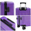 Living And Home (Purple) 24 Inch Hardside Spinner Suitcase with Combination Lock 7