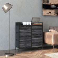 HOMCOM Bedroom Chest of Drawers 6 Drawer Dresser w/ Shelf, Black