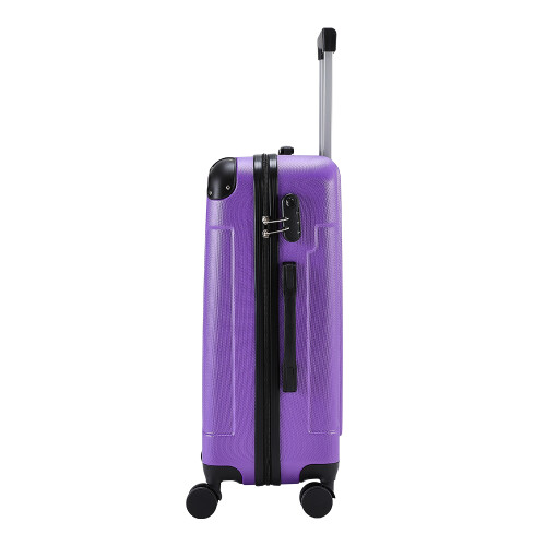 Living And Home 20 Inch Hardside Spinner Suitcase with Combination Lock, Purple 1