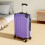 Living And Home 20 Inch Hardside Spinner Suitcase with Combination Lock, Purple 6