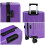 Living And Home 20 Inch Hardside Spinner Suitcase with Combination Lock, Purple 5