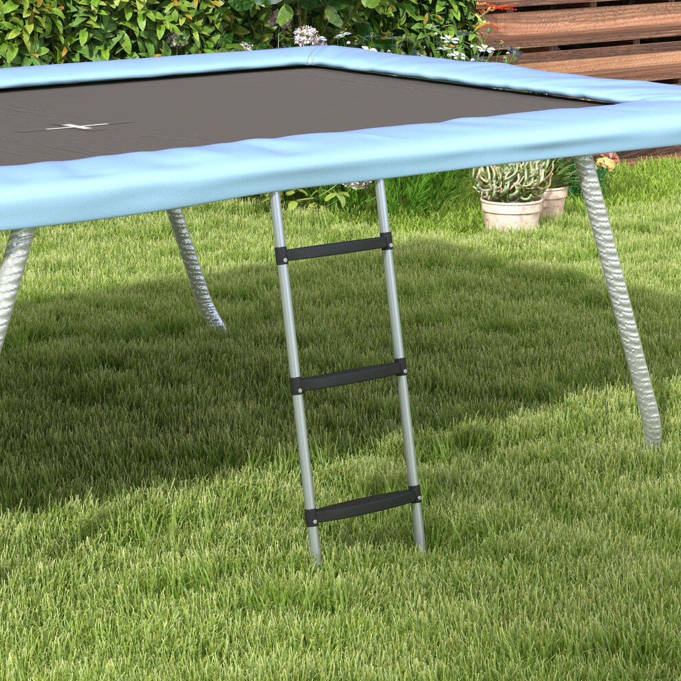 Sportnow 2 Steps/3 Steps Galvanised Steel Trampoline Ladder Climbing 5063603014930