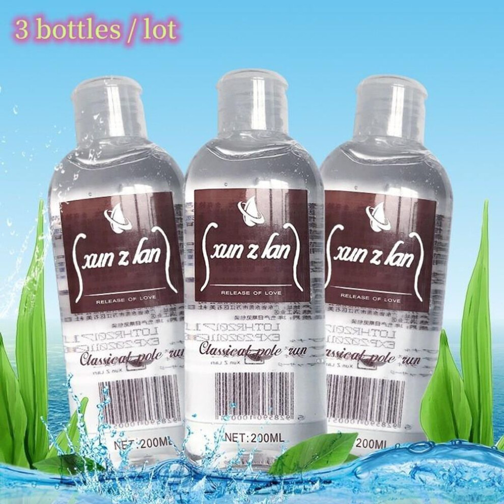 (3pcs) Body Lubricant Sexual Lubrication Oil Water Soluble 200ml Sex Toys Cream Anal/vaginal Sex Adult Imitation Semen Nourish Moisturize Easy To Clean