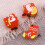 50PCS  LED Flashing Light Christmas Brooch Pins Mixed Style 3