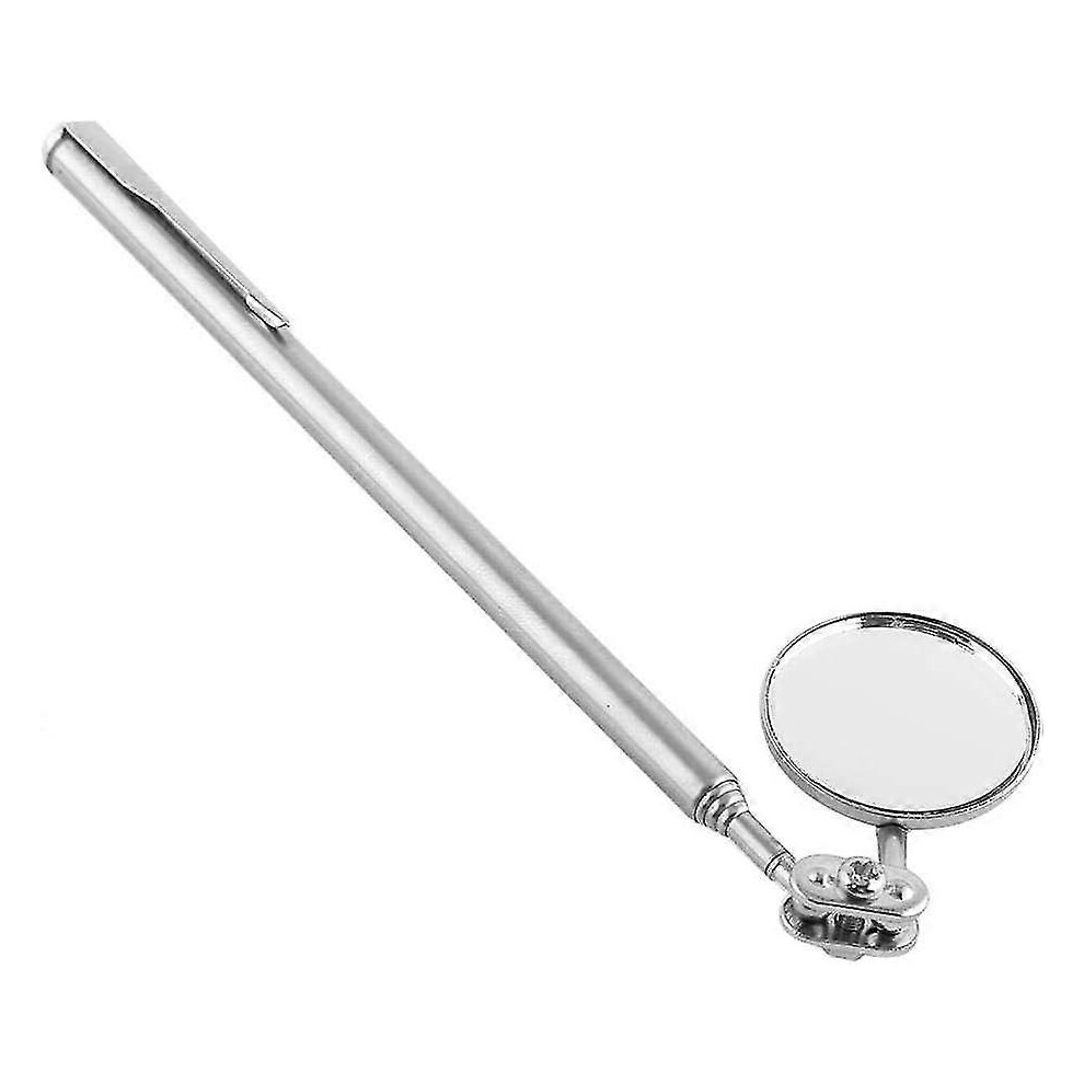 Telescopic Inspection, Mirror Retractable Round Inspection Mirror Automotive Mechanics Mirror Tool With Handle(30 * 600Mm Pen Clip) 5014561845944