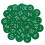 (Green) Plastic Number Tags Engraved Numbered Tags Without Hole (1-100, Red) 1
