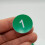 (Green) Plastic Number Tags Engraved Numbered Tags Without Hole (1-100, Red) 6