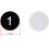 (Black) Plastic Number Tags Engraved Numbered Tags Without Hole (1-100, Red) 3