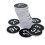(Black) Plastic Number Tags Engraved Numbered Tags Without Hole (1-100, Red) 4