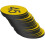 (Yellow) Plastic Number Tags Engraved Numbered Tags Without Hole (1-100, Red) 4