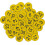 (Yellow) Plastic Number Tags Engraved Numbered Tags Without Hole (1-100, Red) 1