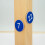 (Blue) Plastic Number Tags Engraved Numbered Tags Without Hole (1-100, Red) 2