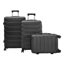 (Black, 28 inch) Rolling Hardshell Luggage Travel Suitcase