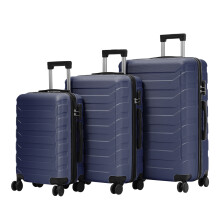 (Blue, 24 inch) Rolling Hardshell Luggage Travel Suitcase