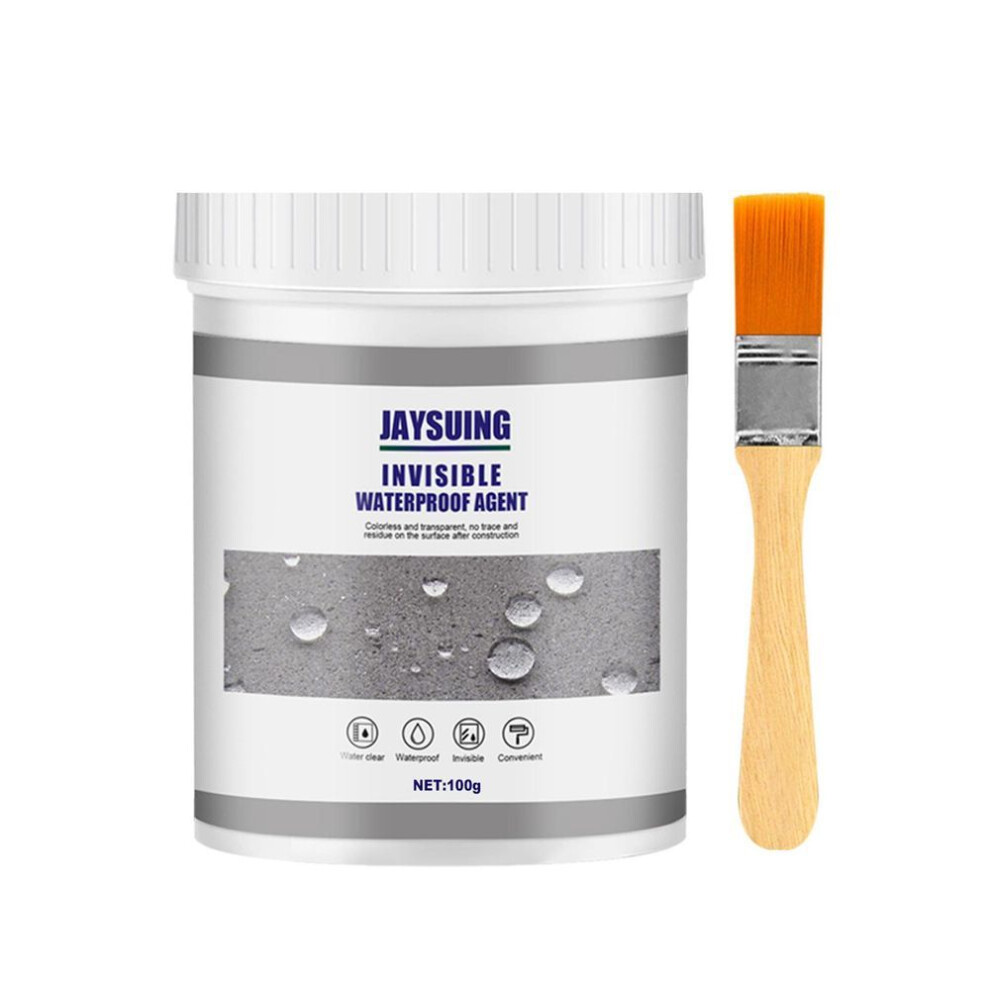 (100 G) Waterproof Insulating Sealant Agent, Leak Trapping Repair Tools With Brush Invisible Coating Glue