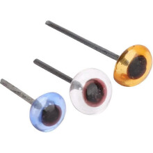 Plastic Protective Eyes, 150 Pairs Needle Felting Eyes, Colorful Doll Eyes 5mm Clear Needle Felting Doll Eyes Animals Teddy Bear Craft Making