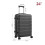 Living And Home 24 Inch Hardshell Rolling Luggage Trolley Travel Case, Black 6