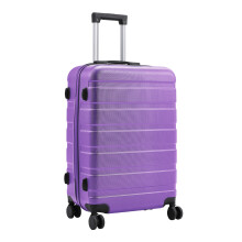 24 Inch Hardshell Rolling Luggage Trolley Travel Case, Purple