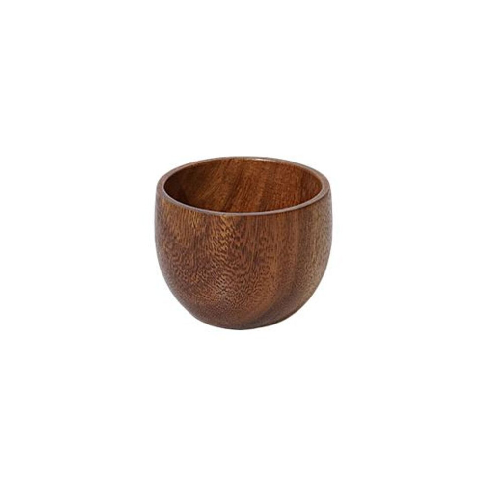 (2) Round Salad Bowl BPA Free Multipurpose Large Capacity Fruit Salad Wooden Serving Bowl