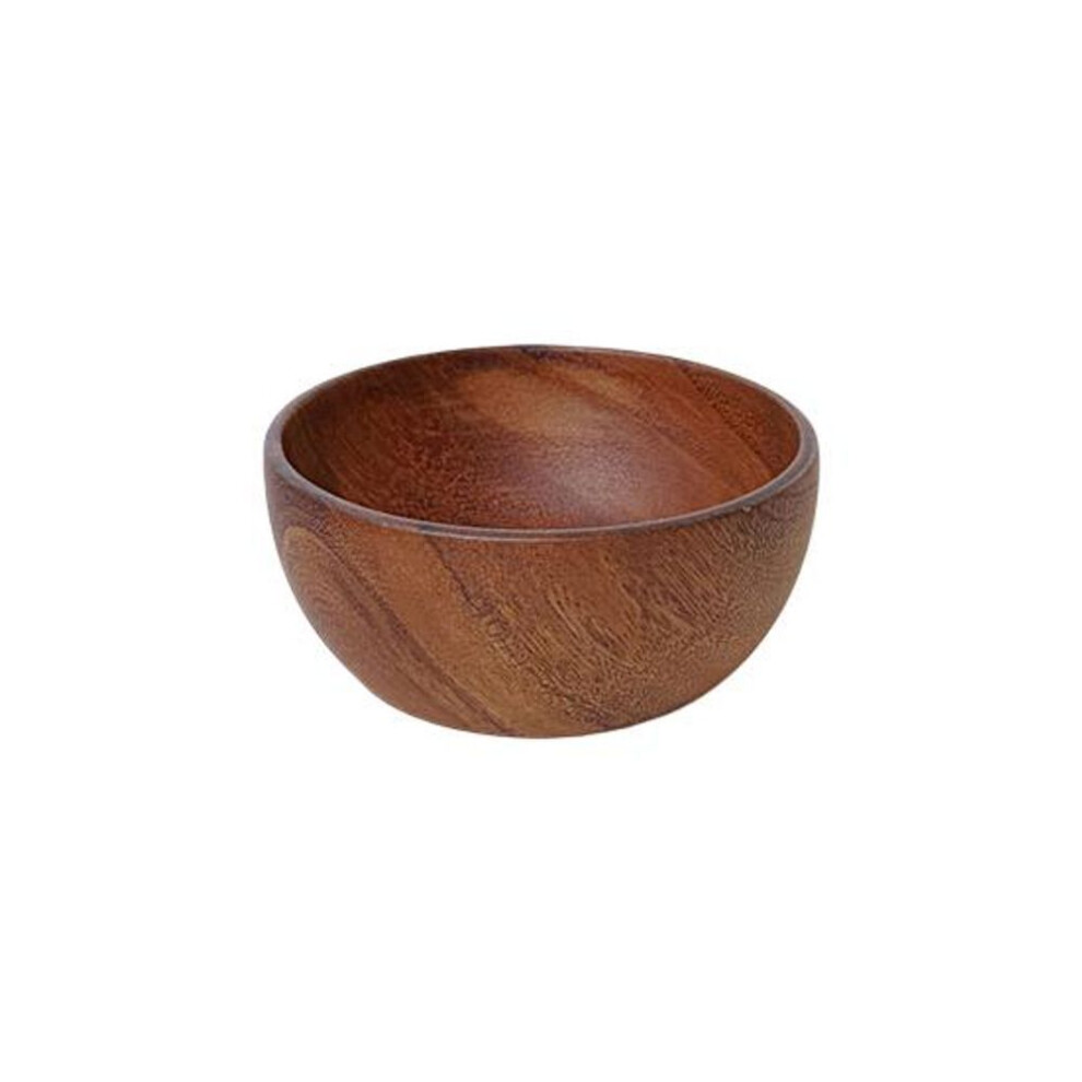 (4) Round Salad Bowl BPA Free Multipurpose Large Capacity Fruit Salad Wooden Serving Bowl
