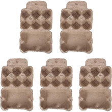 Egg Cartons-egg Tray Egg Folding Storage Box Portable Carton 6-grid Egg Rack Chicken Farm Equipment 5pcs-In stock