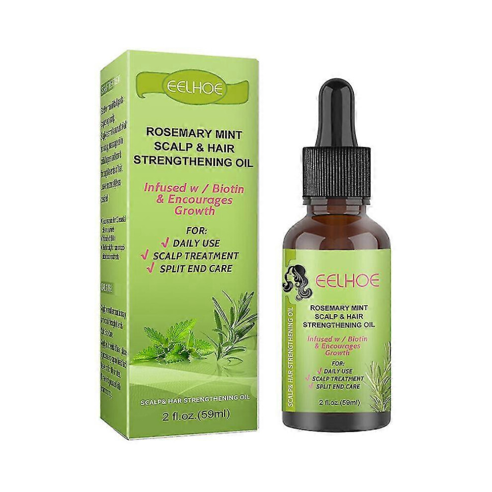 Natural Rosemary Mint Scalp & Hair Strengthening Oil