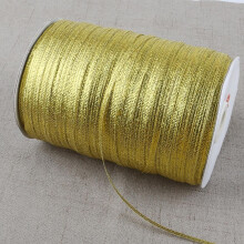 (gold) 3mm Glitter Ribbon for Christmas & Wedding Decor