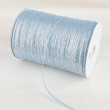 (blue) 3mm Glitter Ribbon for Christmas & Wedding Decor